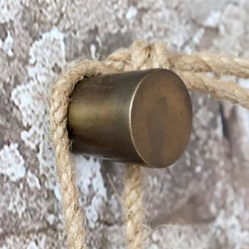 Geometrisk Knopp Mässing  Ø2,5cm
