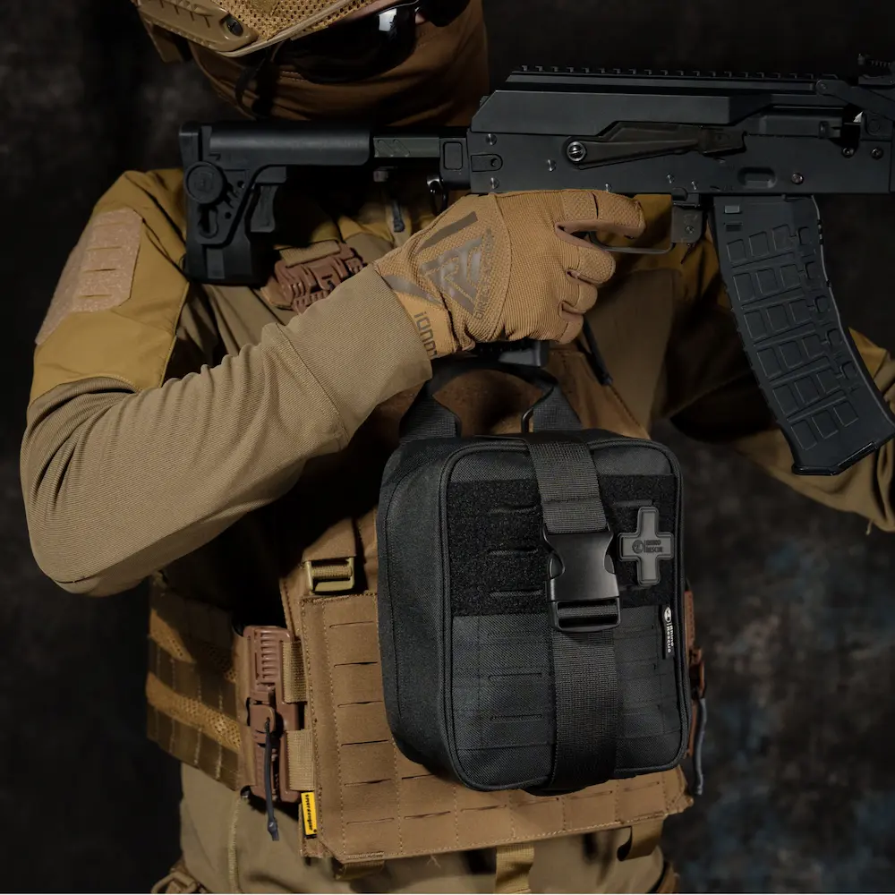 IFAK / PDV väska Rip-Away Svart, Rhino Rescue