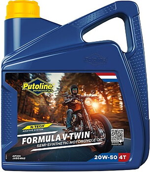 20W-50 Putoline Formula V-Twin Delsyntet  4 Liter Dunk 554-70506