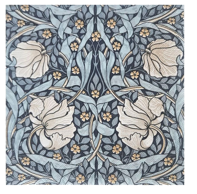 Servett William Morris Pimpernel Blå 