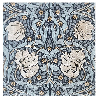 Servett William Morris Pimpernel Blå 