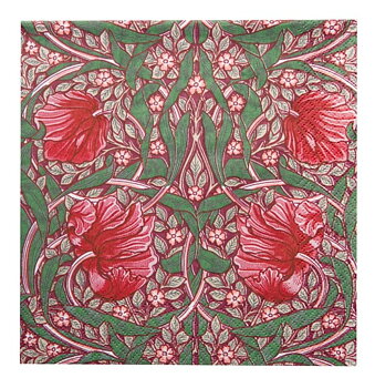 Servett William Morris Pimpernel Röd