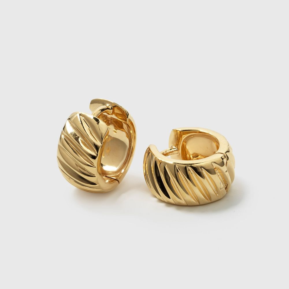 Syster P La La Love Plain Hoops guld