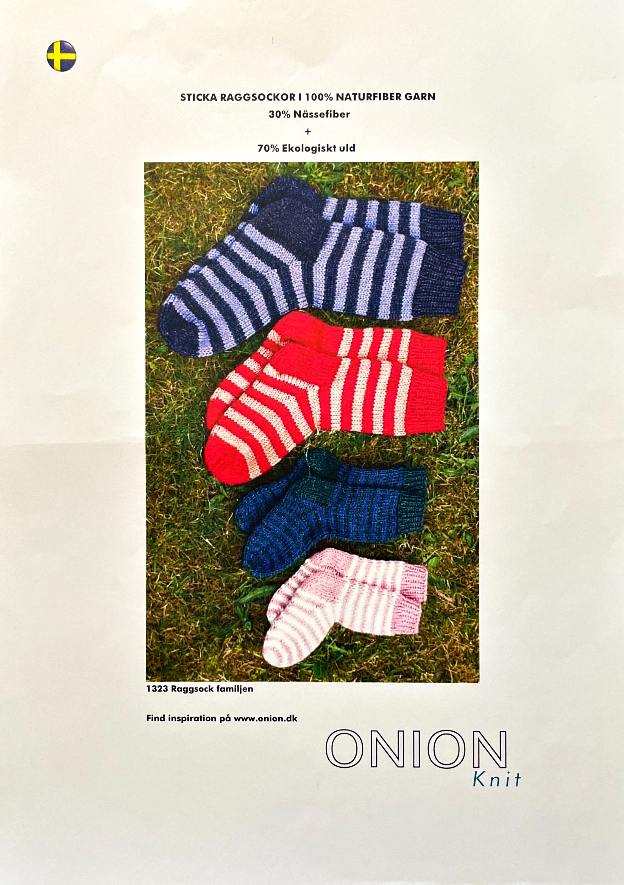 Randiga Strumpor för hela familjen|No.6 Organic Wool & Nettles 