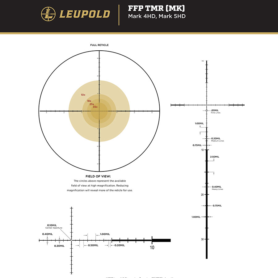 Leupold Mark 4HD 2.5-10x42 30mm M5C3 FFP TMR - 6