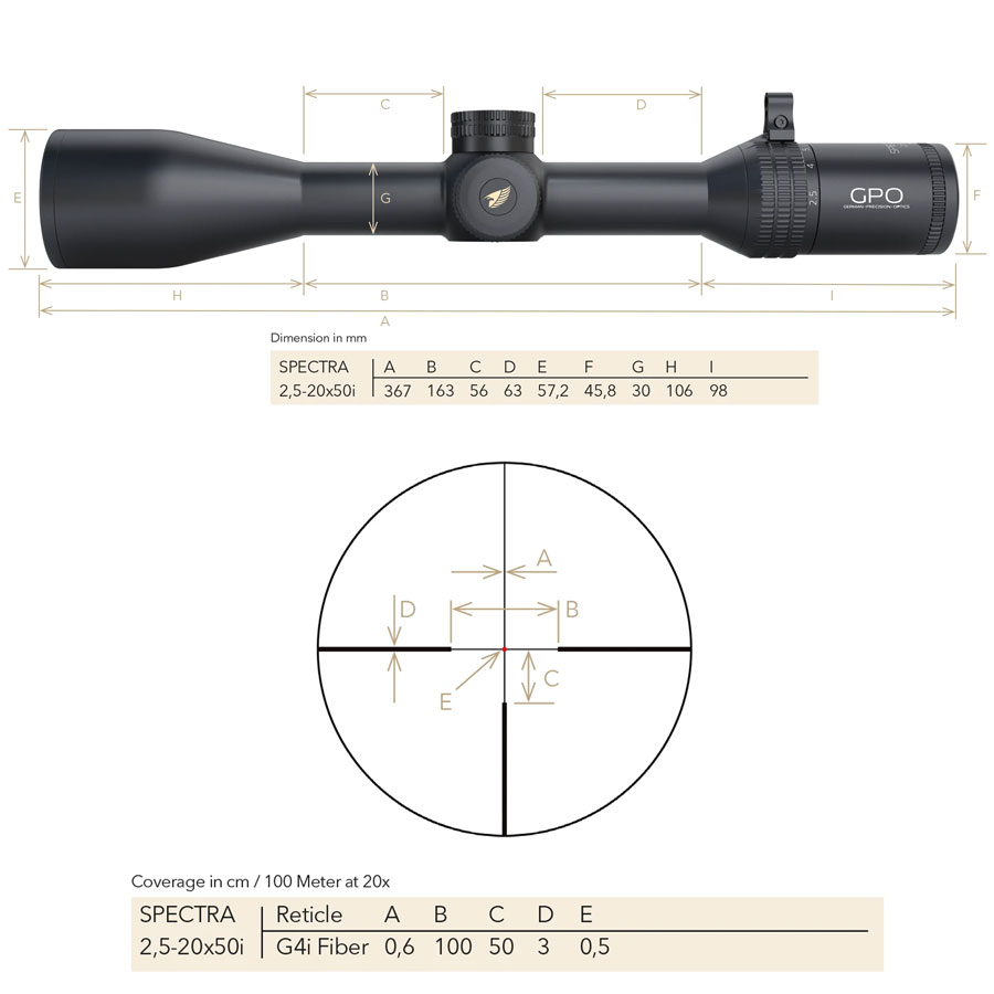 GPO SPECTRA 8X 2.5-20x50i - 6
