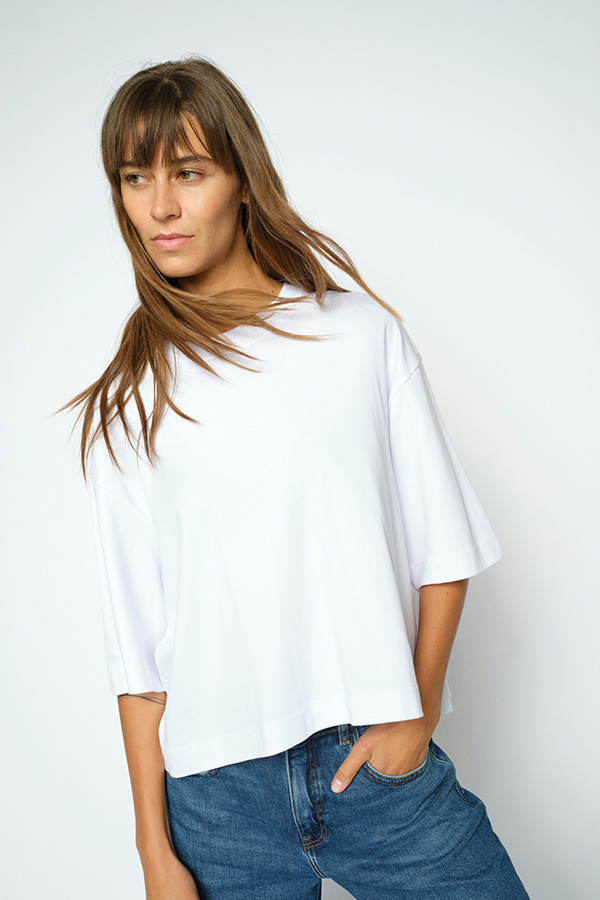 Mos Mosh - MMNatalie O-SS Boxy Tee White - 3