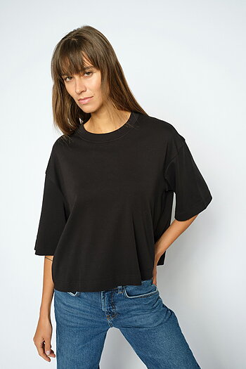 Mos Mosh - MMNatalie O-SS Boxy Tee Black