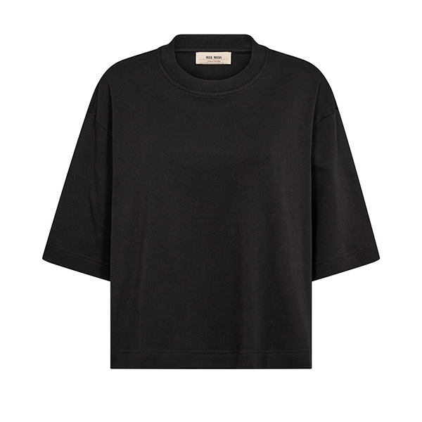 Mos Mosh - MMNatalie O-SS Boxy Tee Black - 3