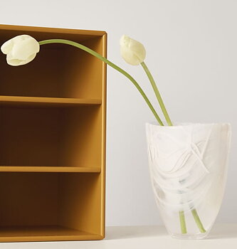 Contrast Vase White White