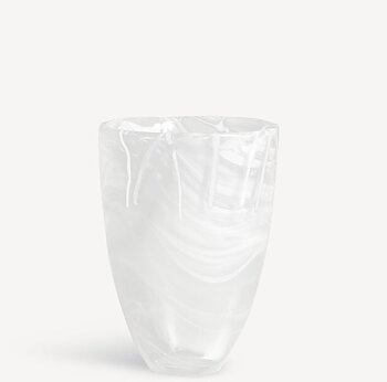 Contrast Vase White White