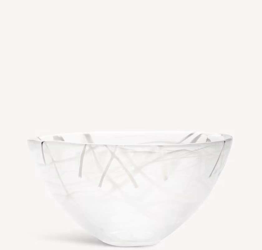 Contrast Bowl White White Medium