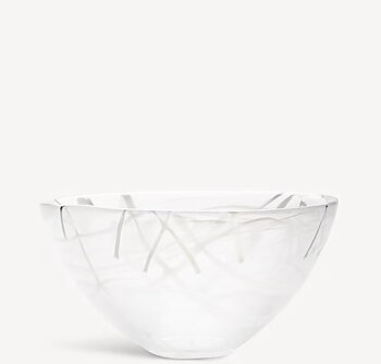 Contrast Bowl White White Medium