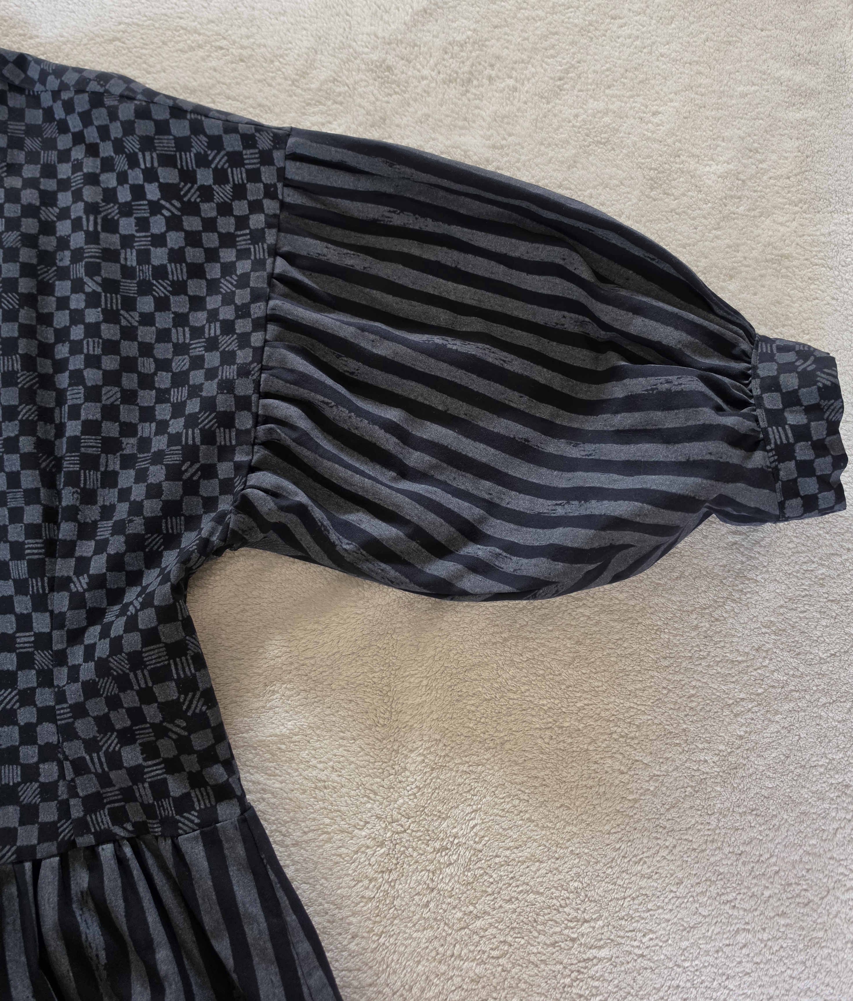 Perita Gråbo klänning i bomull ca storlek M-L, Secondhand Vintage - 6