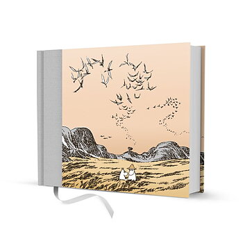 Putinki : Mumin Small Adventures - Skrivbok i liggande format med olinjerade sidor, klotrygg och läsband  A5+