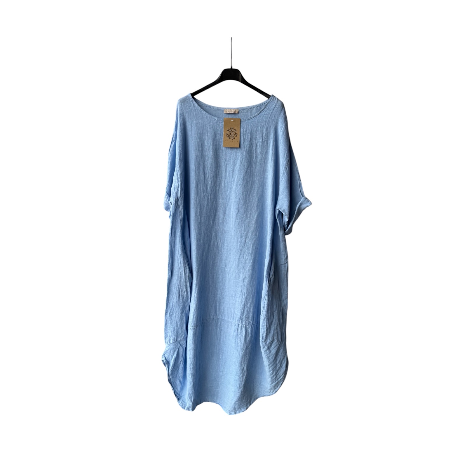 Andrea - Linneklänning - Himmelsblå