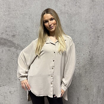 Avy - Långskjorta Beige - Viskos