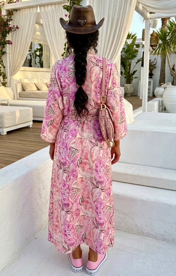 Boho Kimono Rosa - 4