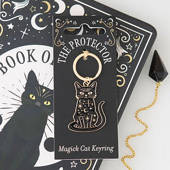 The Protector Magick Cat - Nyckelring