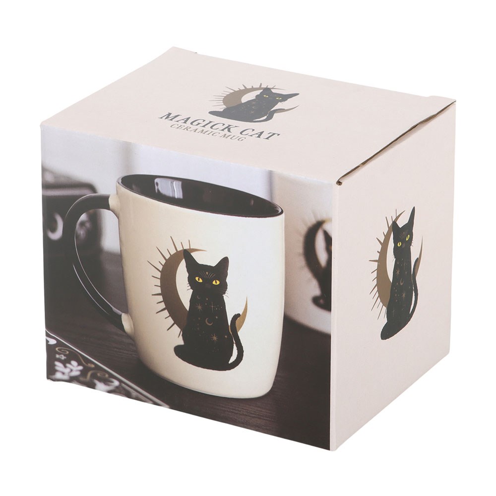Magick black cat - Mugg - 4