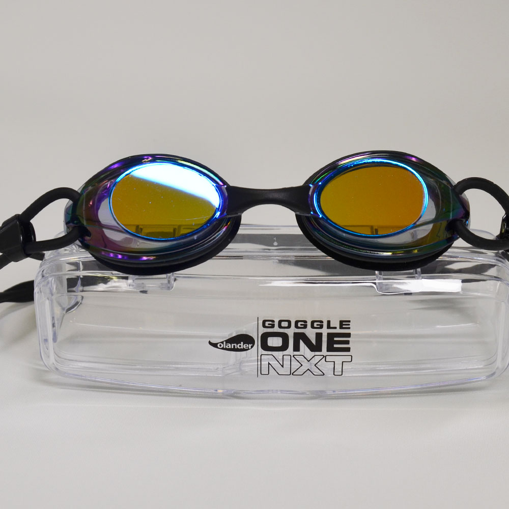Olander Goggle One NXT  - black blue mirror - 3