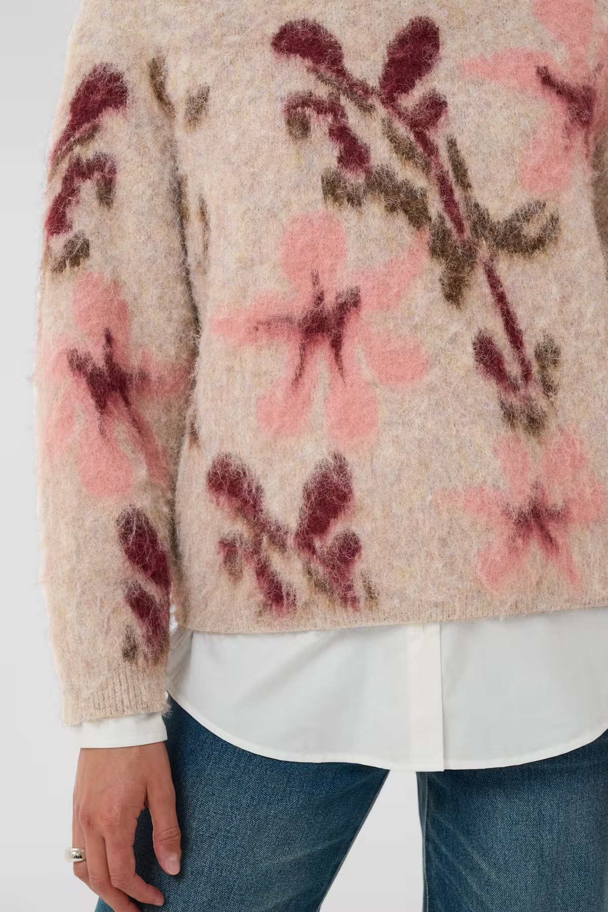 Saint Tropez Ulrice Pullover Winetasting blooms/White - 4