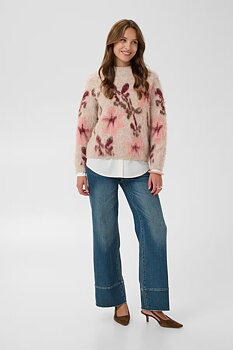 Saint Tropez Ulrice Pullover Winetasting blooms/White