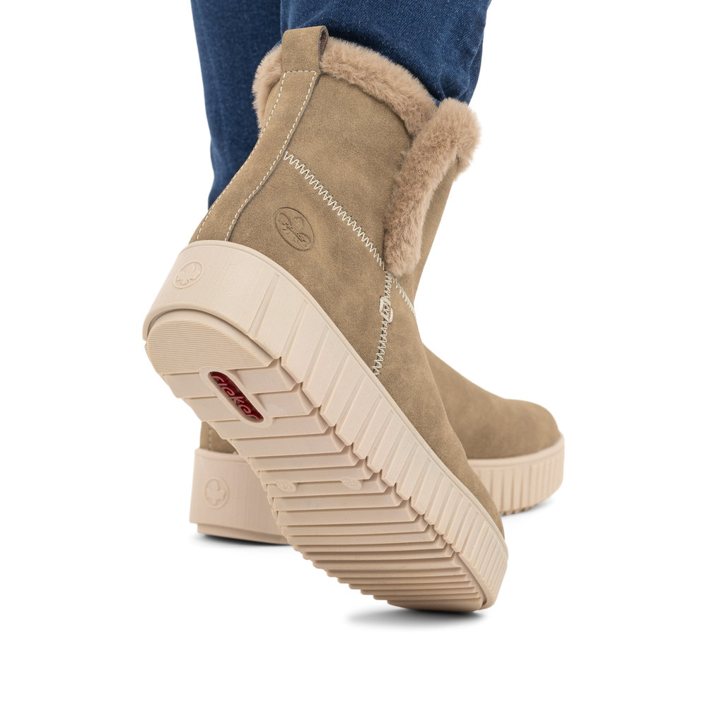 Rieker Damboots varmfodrad Beige - 11