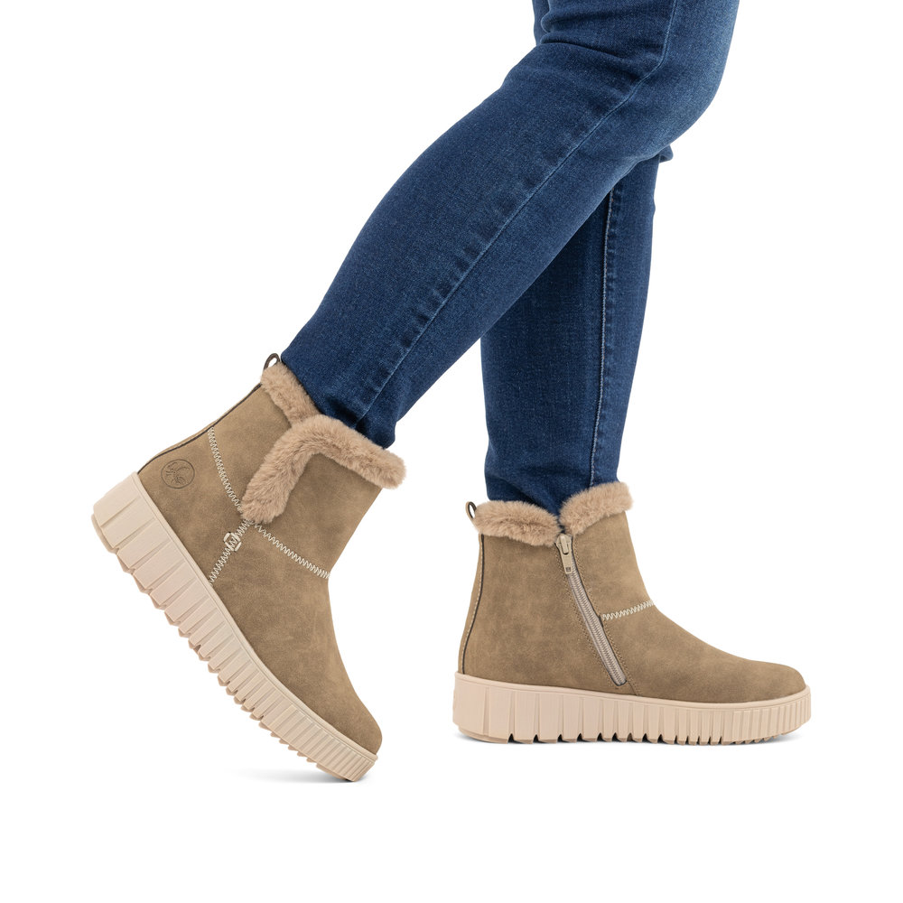 Rieker Damboots varmfodrad Beige - 10