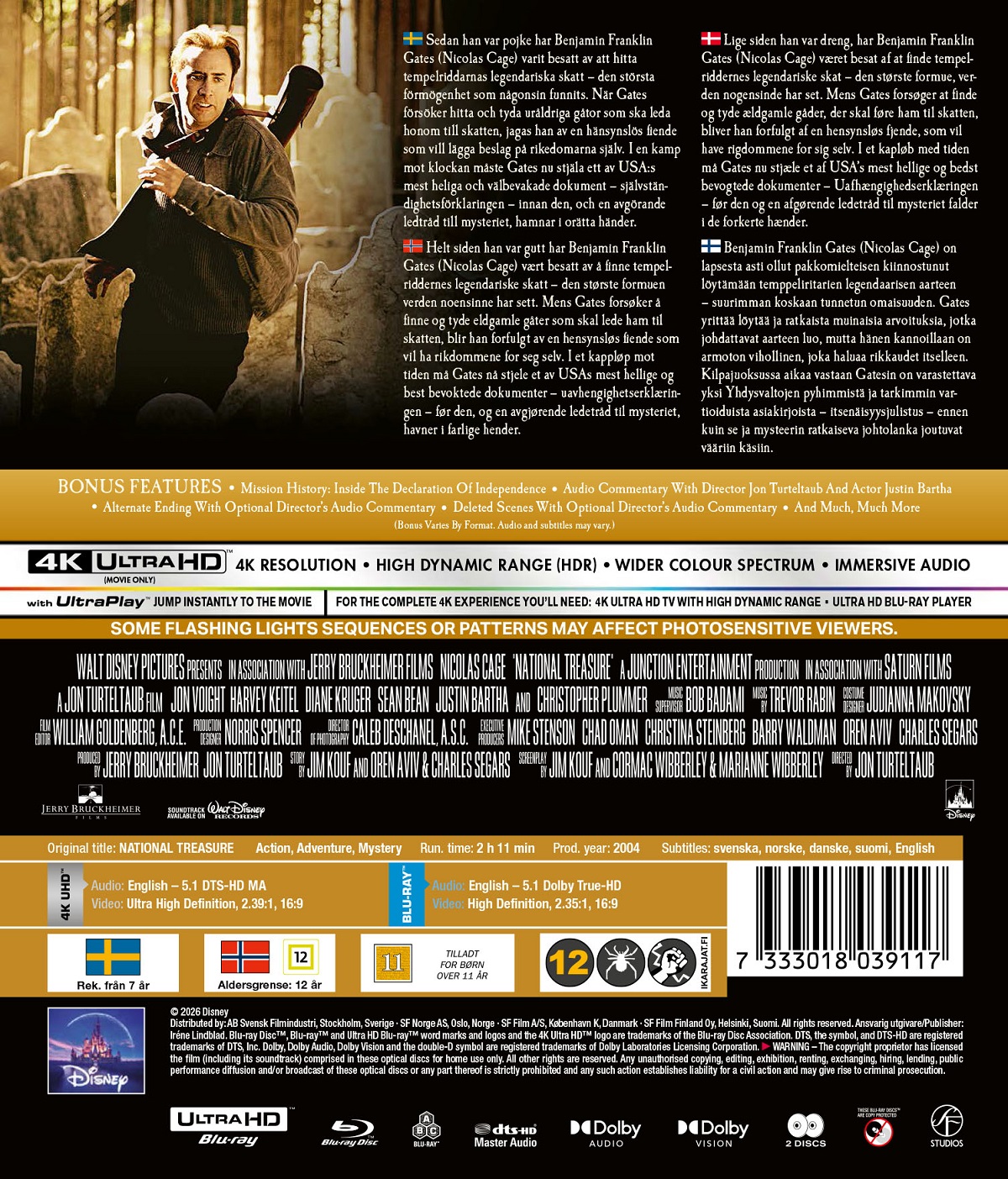 National Treasure (4K UItra HD + Blu-ray) - 2