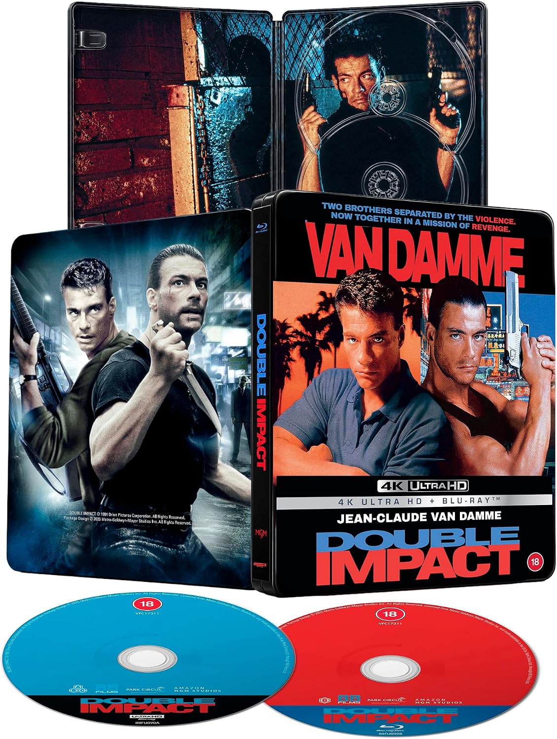 Double Impact (Limited Edition Steelbook) (ej svensk text) (4K Ultra HD + Blu-ray) - 2