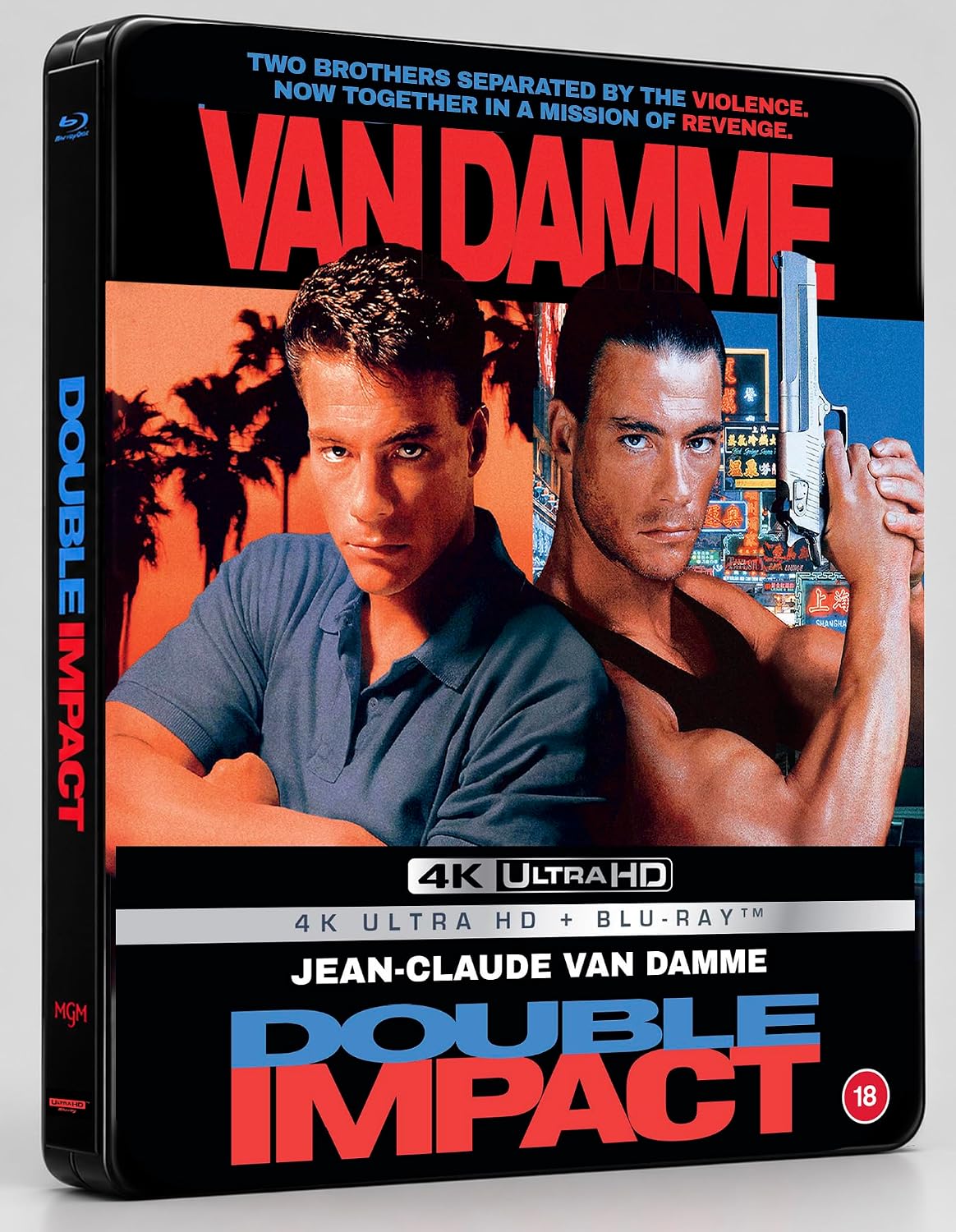 Double Impact (Limited Edition Steelbook) (ej svensk text) (4K Ultra HD + Blu-ray) - 3