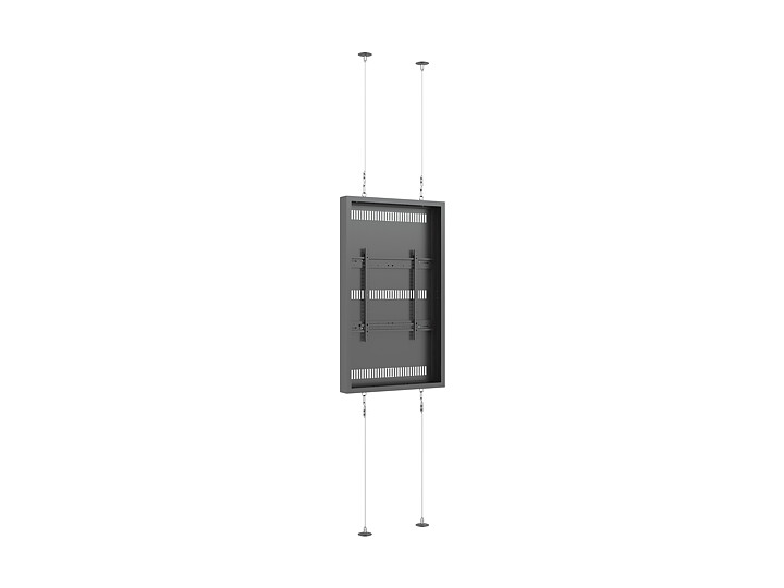 M Pro Series Enclosure 55" High Brightness Wire Floor to Ceiling Medium Black