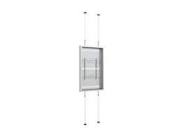 M Pro Series Enclosure 55" High Brightness Wire Floor to Ceiling Medium White