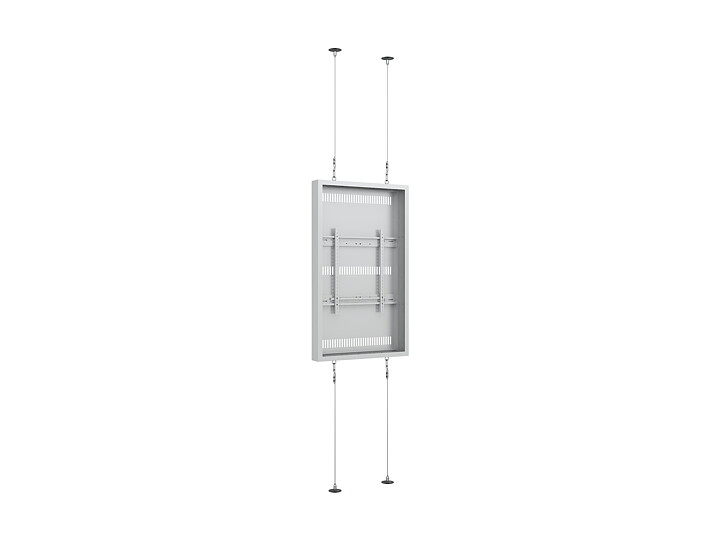 M Pro Series Enclosure 55" High Brightness Wire Floor to Ceiling Medium White