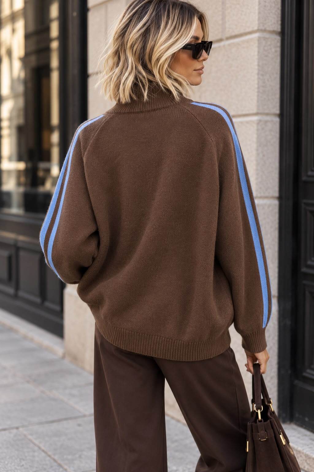 Zip sweater brown - 3