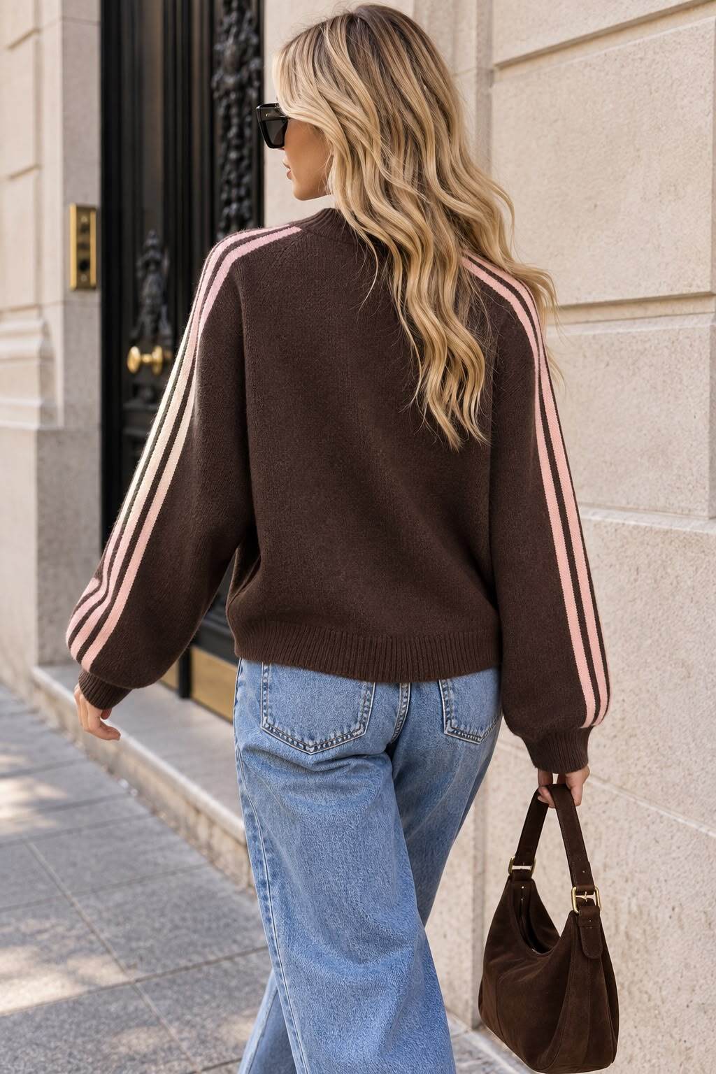 Cardigan brown/pink - 4