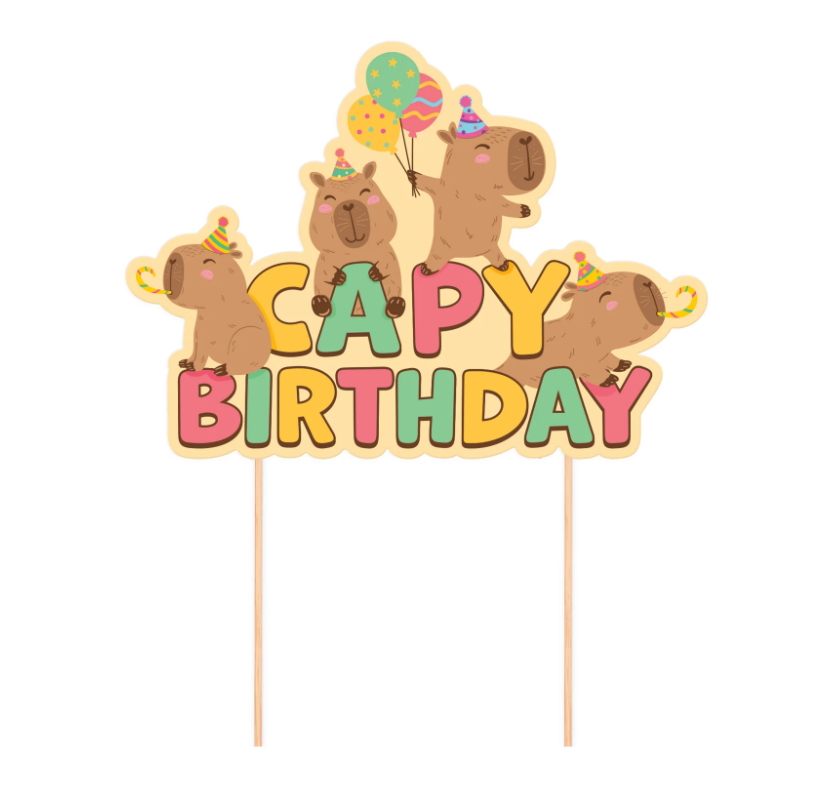 Cake topper - Capybara - 2