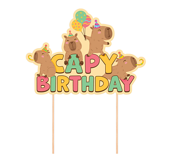 Cake topper - Capybara