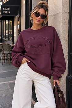 Sweater Amour plum