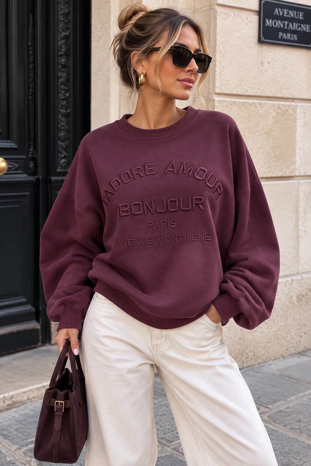 Sweater Amour plum - 2