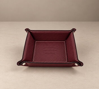 Catchall leather burgundy