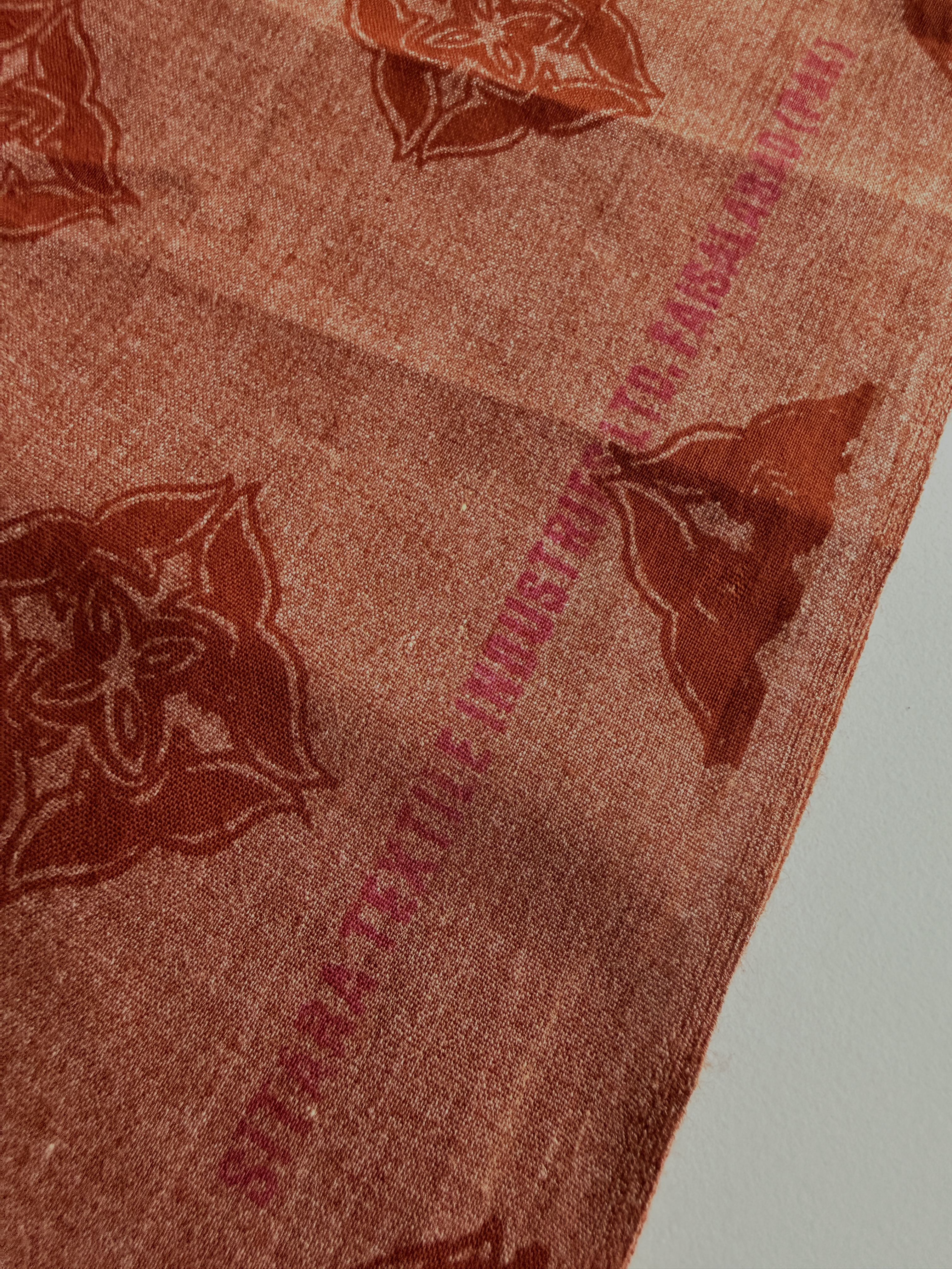 Vintagetyg -  rostbrun viscose - 3