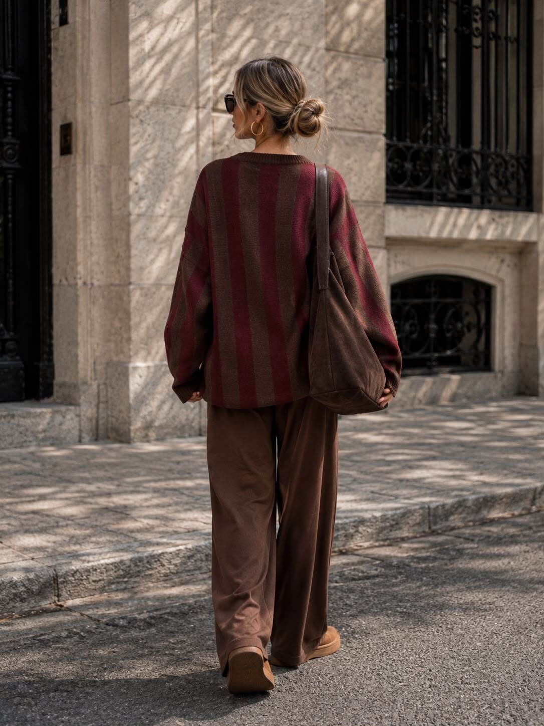 Knit sweater Mon Cheri burgundy - 3