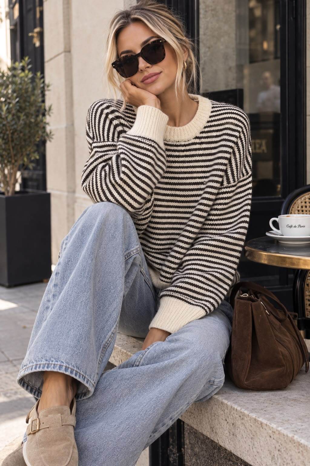 Knit sweater Iconic sand - 3