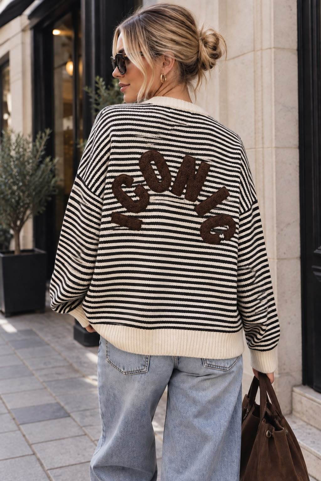 Knit sweater Iconic sand