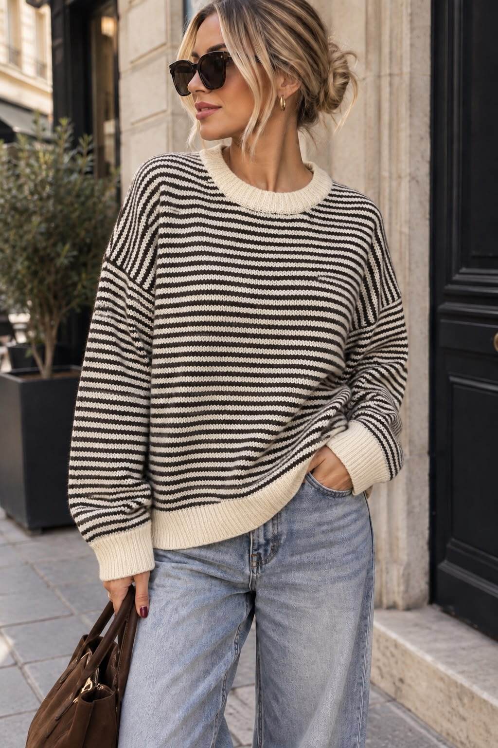 Knit sweater Iconic sand - 4