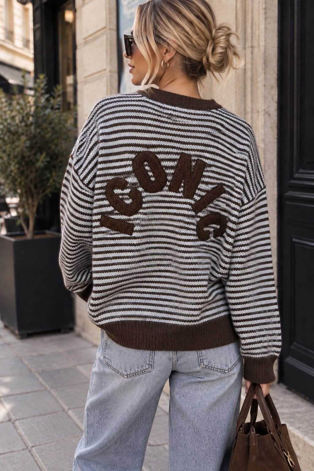 Knit sweater Iconic brown - 4