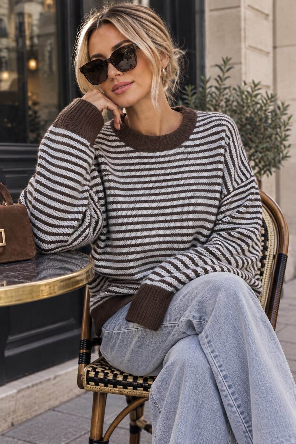 Knit sweater Iconic brown - 2