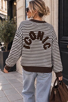 Knit sweater Iconic brown